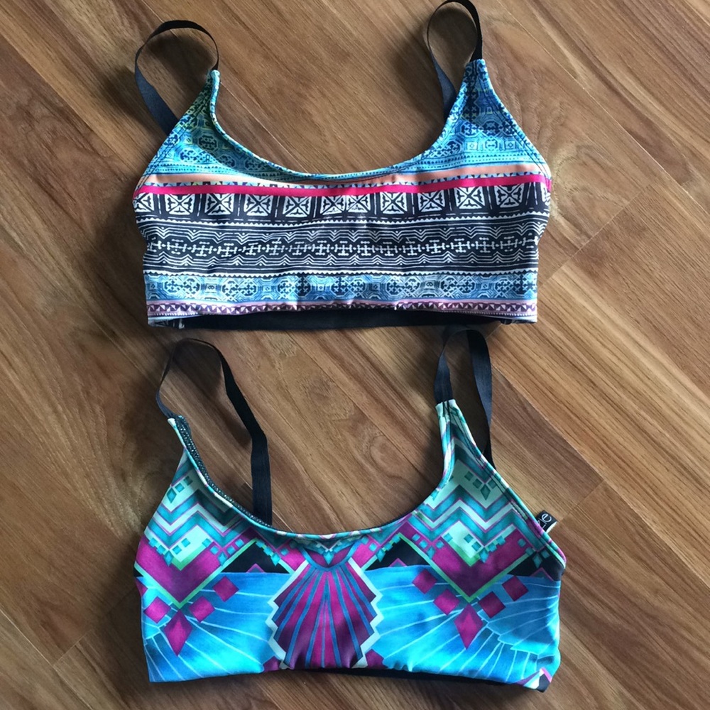 2 Onzie Yoga Cage Strap Bras